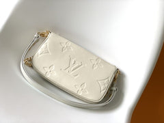(Pre-Order) Louis Vuitton Multi Pochette Accessoires – Empreinte Leather (Cream) (Replica)