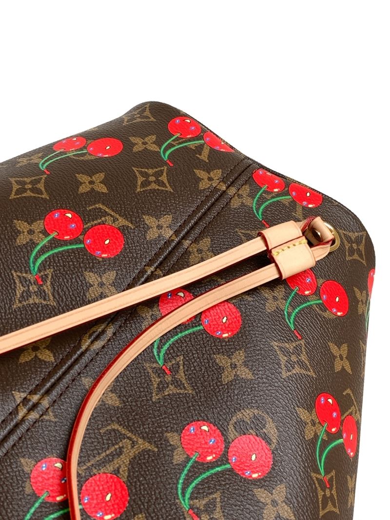 (Pre-Order) Louis Vuitton Neverfull MM - Monogram Cherry Print (Replica)