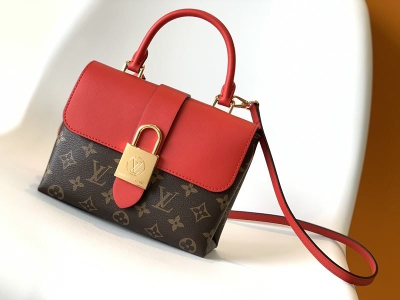 (Pre-Order) Louis Vuitton MyLockMe BB – Monogram Canvas with Red Flap (Replica)