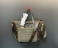 (Pre-Order) Louis Vuitton Neverfull 24 Bandoulière Inside-Out – Monogram Canvas & Leather Combo (Replica)