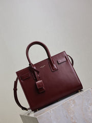 (Pre-Order) Saint Laurent Sac de Jour – Burgundy (Replica)