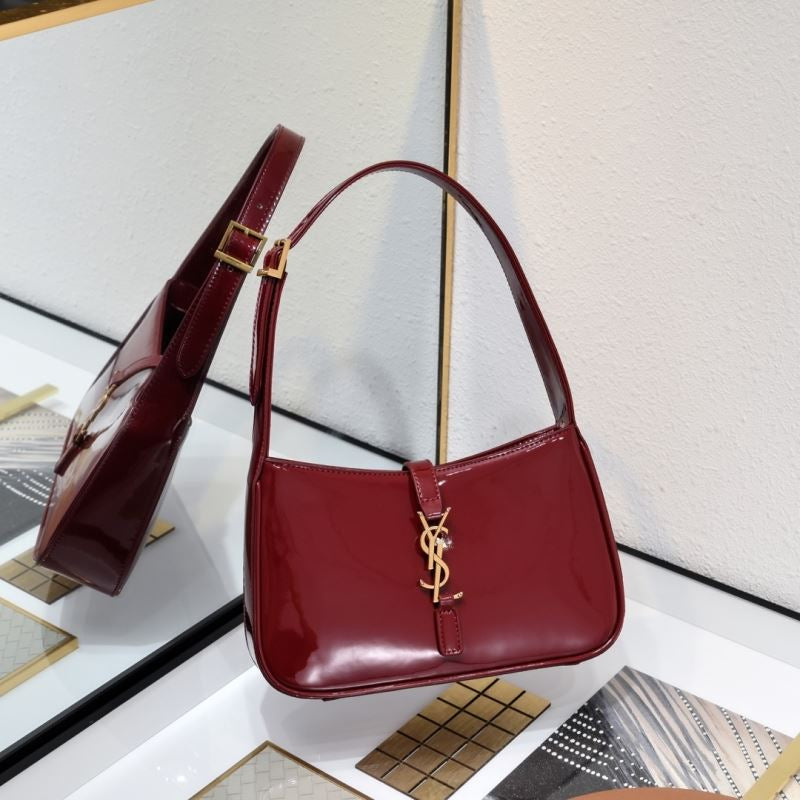 (Pre-Order)YSL Women's Red Patent Leather
Top-Handle Bag (Replica)