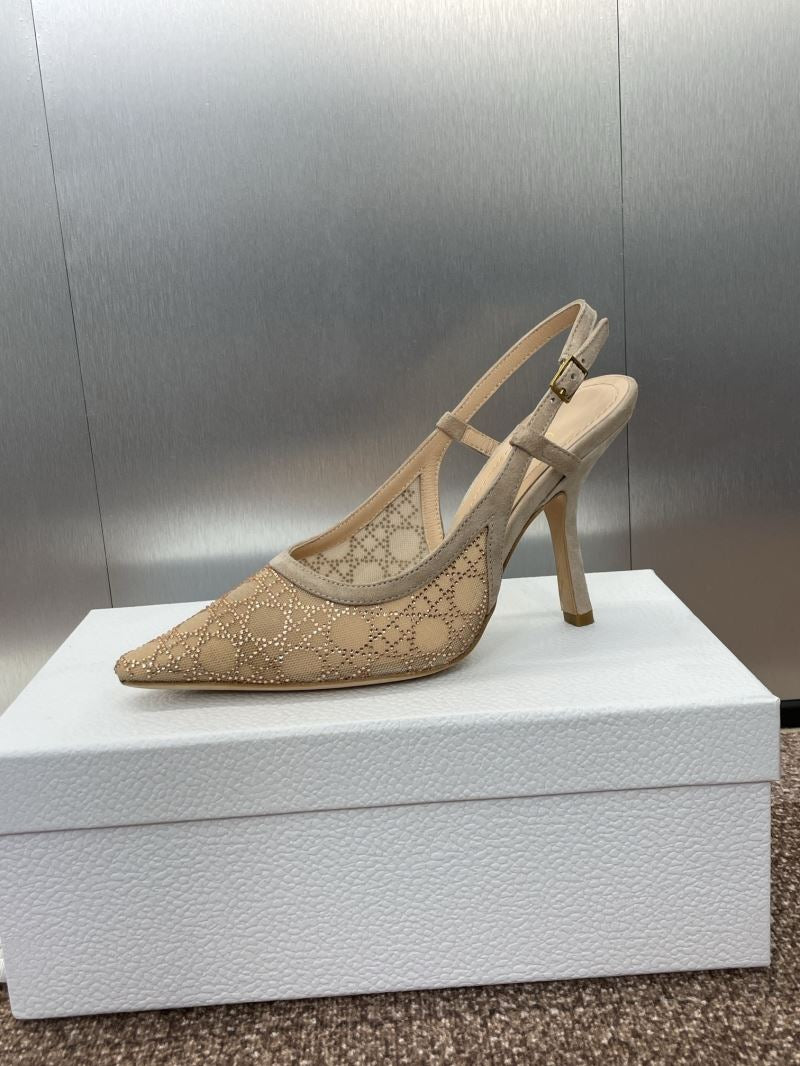 (Pre-Order) Christian Dior-Inspired Mesh Slingback Heels (Replica)