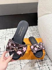 (Pre-Order) Louis Vuitton Takashi Murakami Spring Summer Bow Sandals (Replica)