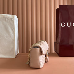 (Pre-Order) Gucci GG Marmont Small Shoulder Bag Light Pink (Replica)