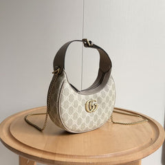 (Pre-Order) Gucci GG Marmont Mini Crescent Shoulder Bag (Replica)