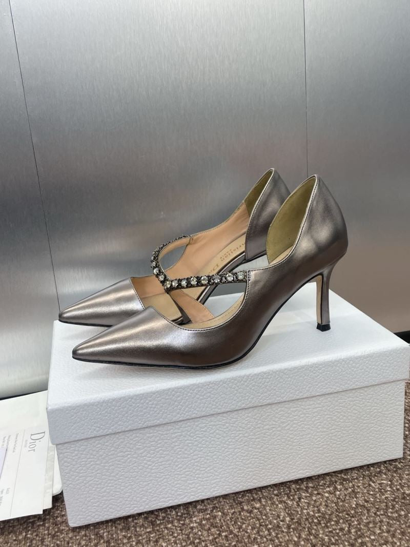 (Pre-Order) Christian Dior-Inspired Rhinestone Strap Heels (Replica)