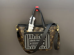 (Pre-Order) Louis Vuitton Neverfull 24 Bandoulière Inside-Out – Monogram Canvas & Leather Combo (Replica)