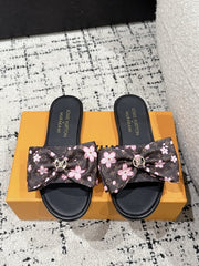 (Pre-Order) Louis Vuitton Takashi Murakami Spring Summer Bow Sandals (Replica)