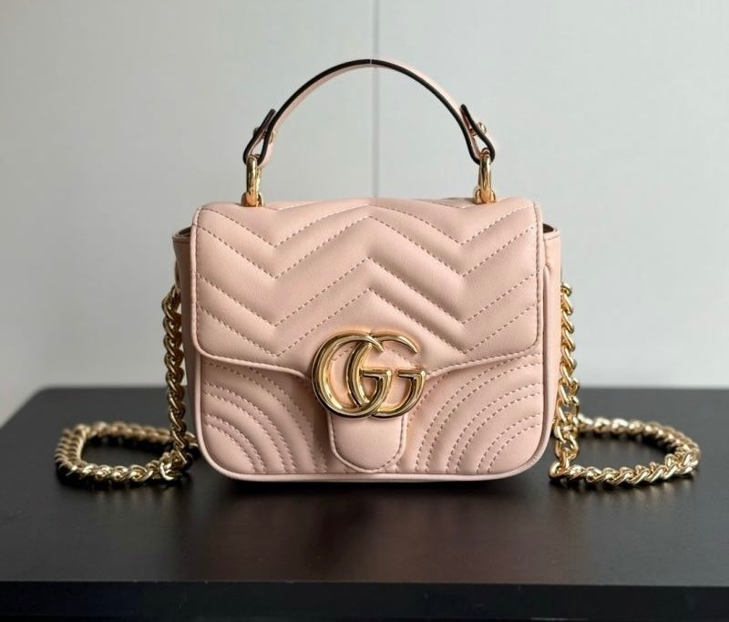 (Pre-Order) Gucci GG MARMONT MINI TOP HANDLE BAG (Replica)