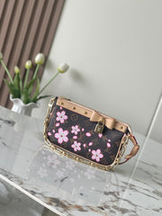 (Pre-Order) Louis Vuitton Cherry Blossom Pochette – Monogram Canvas (Replica)