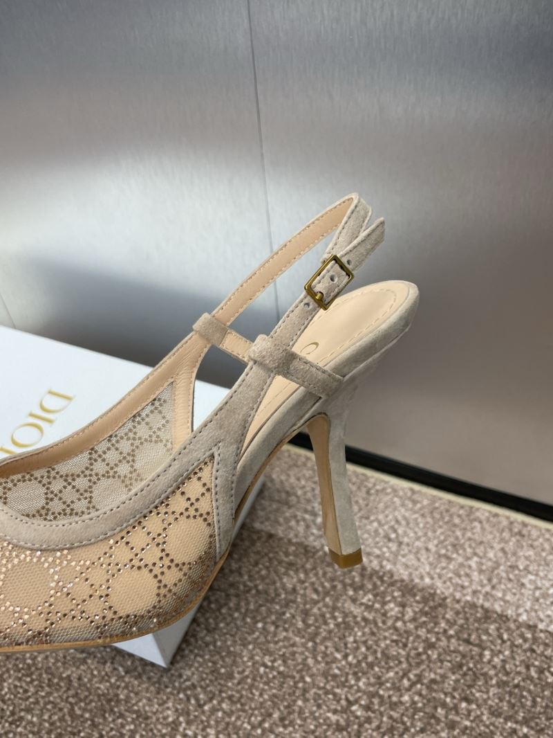 (Pre-Order) Christian Dior-Inspired Mesh Slingback Heels (Replica)