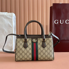 (Pre-Order) New Ophidia Beige & Brown Canvas Handbag
- Italy (Replica)