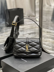 (Pre-Order) YSL Quilted Manhattan Baguette Bag – Gold Logo (Replica)