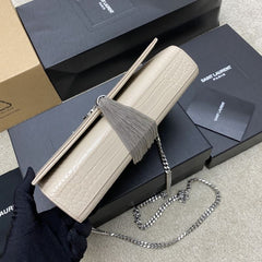 (Pre-Order) YSL Kate Medium Crocodile-Embossed Bag with Tassel (Replica)