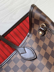 (Pre-Order) Louis Vuitton Neverfull MM Damier Ebene (Red Interior) (Replica)