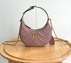 (Pre-Order) Gucci GG Marmont Mini Crescent Bag (Replica)