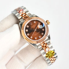(Pre-Order) Rolex Datejust 28mm – Two-Tone Jubilee Bracelet with Diamond Markers (Replica)