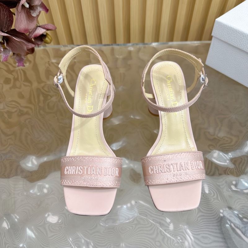 (Pre-Order) Christian Dior-Inspired Block Heel Sandals (Replica)