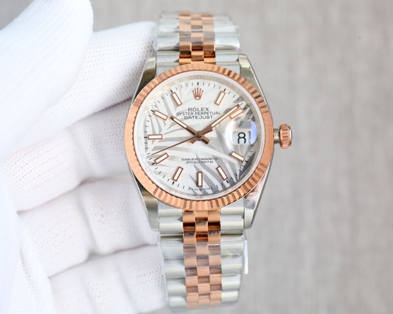 (Pre-Order) Rolex Datejust 36mm – Two-Tone Rose Gold Jubilee Bracelet (Wavy Dials) (Replica)