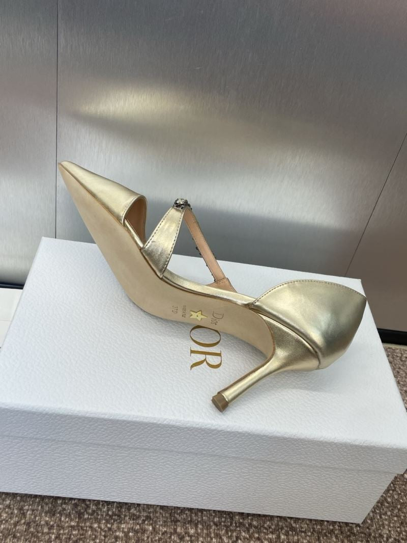 (Pre-Order) Christian Dior-Inspired Rhinestone Strap Heels (Replica)