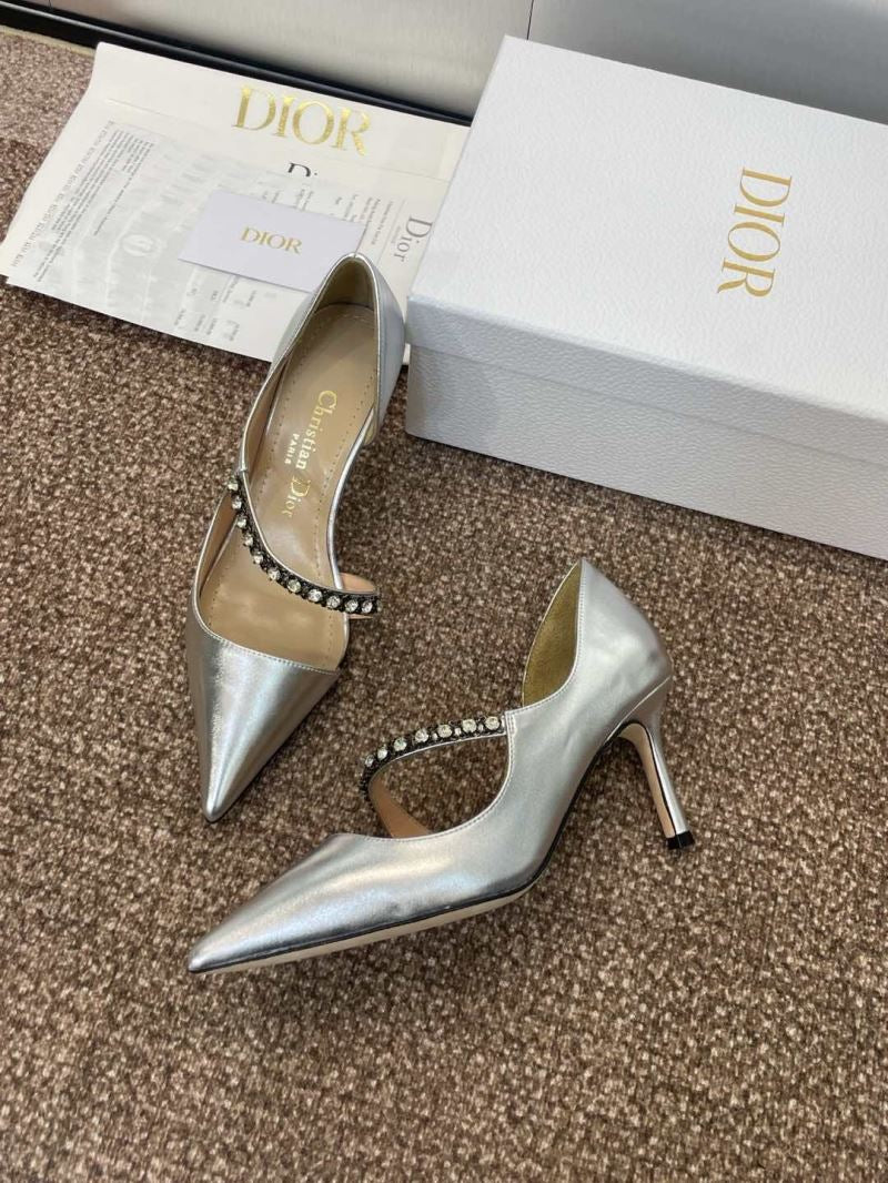 (Pre-Order) Christian Dior-Inspired Rhinestone Strap Heels (Replica)