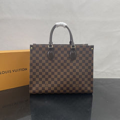 (Pre-Order) Louis Vuitton OnTheGo MM – Damier Ebene (Replica)