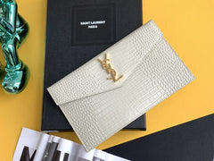 (Pre-Order) YSL Croc Embossed Clutch (Replica)