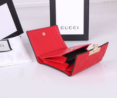 (Pre-Order) Mini GG Leather Lock Wallet (Replica)