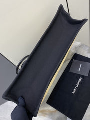 (Pre-Order) Saint Laurent Rive Gauche Straw & Canvas Tote (48CM) (Replica)