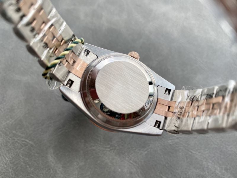 (Pre-Order) Rolex Datejust 31mm – Rose Gold & Silver with Mother of Pearl Diamond Dial (Replica)