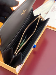 (Pre-Order) Louis Vuitton Daphne Monogram Wallet – Brown Trim (Replica)