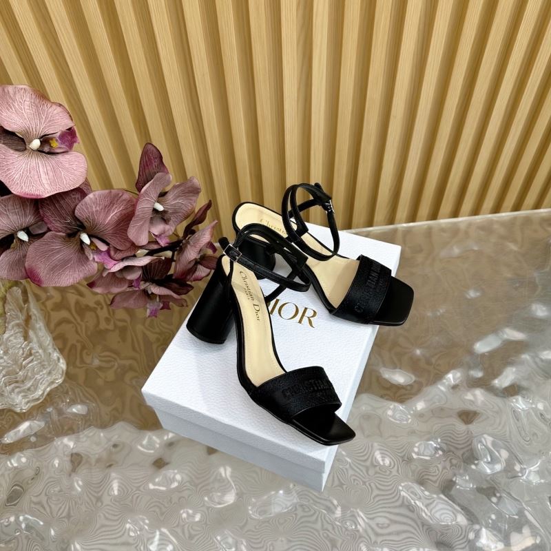 (Pre-Order) Christian Dior-Inspired Block Heel Sandals (Replica)