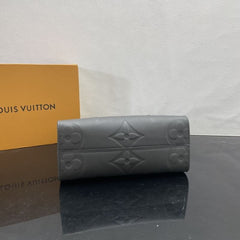 (Pre-Order) Louis Vuitton OnTheGo PM – Black Embossed Leather (Replica)