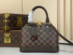 (Pre-Order) Louis Vuitton Alma BB – Damier Ebene Canvas (Replica)