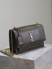 (Pre-Order) YSL Saint Laurent Sunset Small YSL Lizard (High Quality Replica)