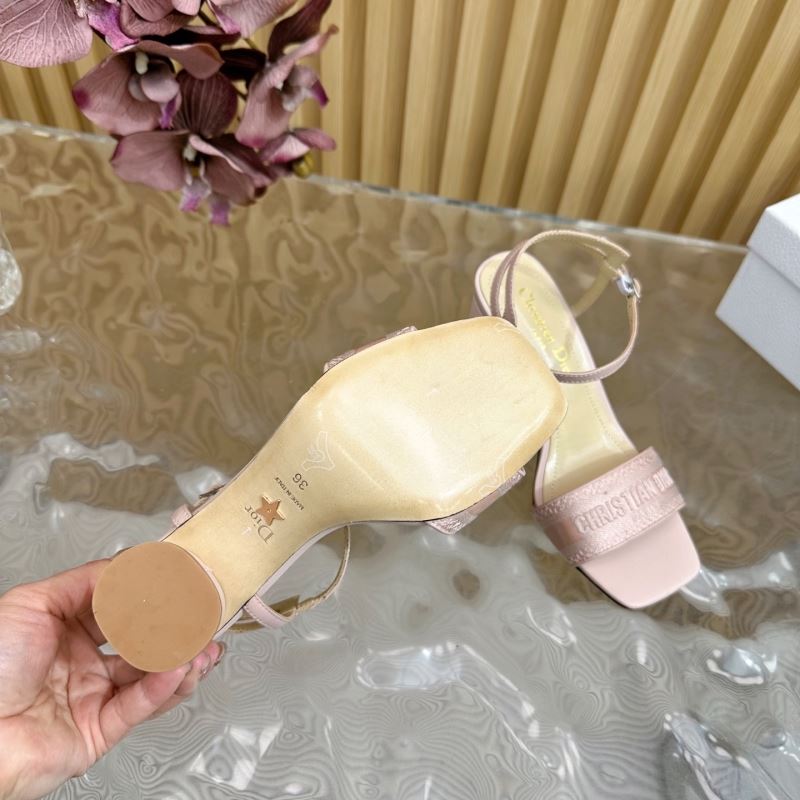 (Pre-Order) Christian Dior-Inspired Block Heel Sandals (Replica)