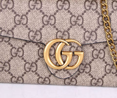 (Pre-Order) Gucci GG Supreme Canvas Chain Wallet (Replica)