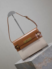 (Pre-Order) YSL Minimalist Caramel Cowhide Manhattan
Baguette Bag (Replica)