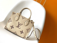 (Pre-Order) Louis Vuitton OnTheGo PM – Beige/Coffee Monogram (Replica)