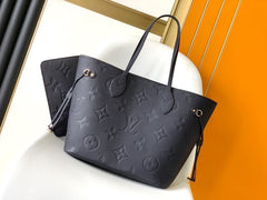 (Pre-Order) Louis Vuitton Neverfull MM – Black Monogram Empreinte (Replica)
