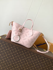 (Pre-Order) Louis Vuitton Blossom PM – Mahina Leather (Light Pink) (Replica)