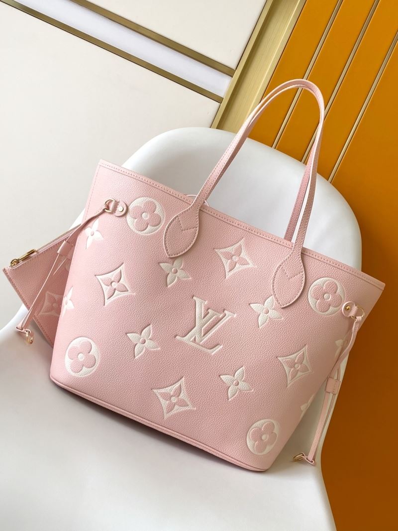 (Pre-Order) Louis Vuitton Neverfull MM – Pink Monogram Empreinte (Replica)