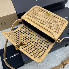 (Pre-Order) YSL Woven Apricot/Gold 23cm (Replica)