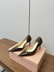 (Pre-Order) Christian Louboutin Patent Leather Pointed-Toe Pumps (Replica)