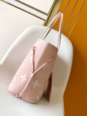 (Pre-Order) Louis Vuitton Neverfull MM – Pink Monogram Empreinte (Replica)