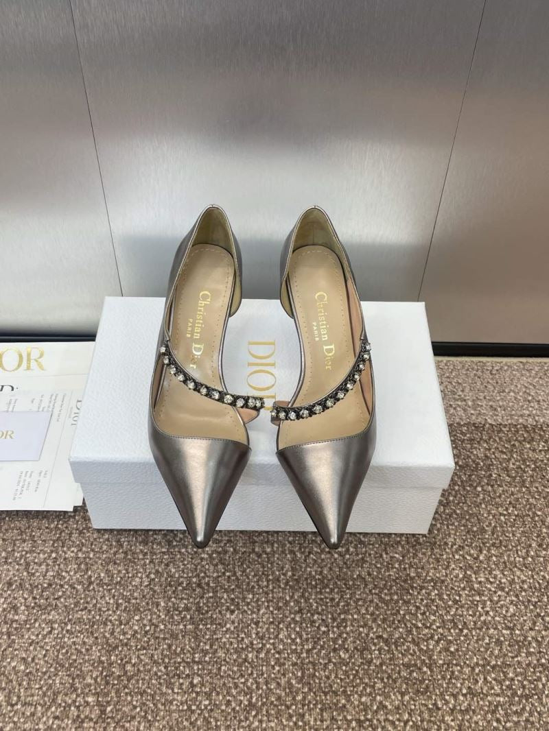 (Pre-Order) Christian Dior-Inspired Rhinestone Strap Heels (Replica)