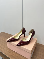(Pre-Order) Christian Louboutin Patent Leather Pointed-Toe Pumps (Replica)