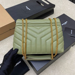 (Pre-Order) YSL LouLou Chain Shoulder Bag – 25CM (Replica)