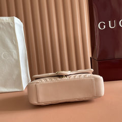 (Pre-Order) Gucci GG Marmont Small Shoulder Bag Light Pink (Replica)